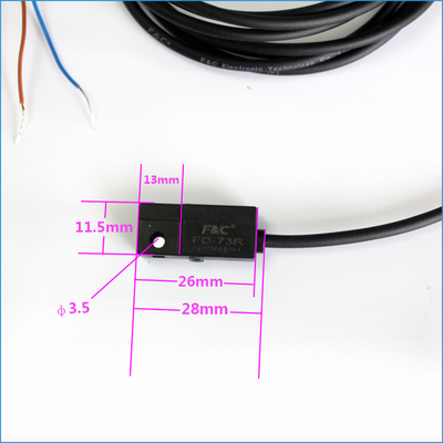 sensor magnético eléctrico del interruptor de Reed de los alambres 12V 2 para el cilindro