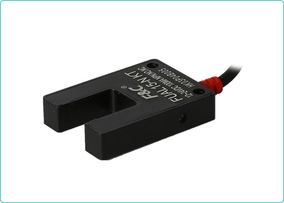 interruptor fotoeléctrico ranurado uso 15m m de la caja metálica óptica del sensor PNP de la posición 24VDC