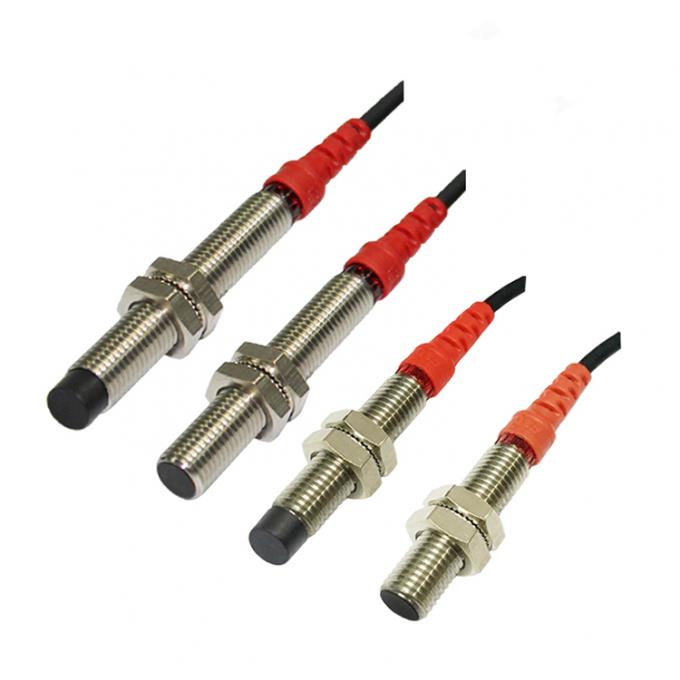 12-24VDC PNP NINGUNA detección inductiva rasante del metal del sensor M8