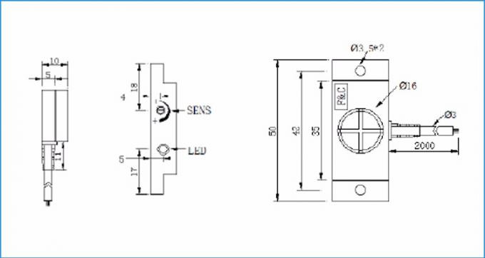 Interruptor de proximidad no-metálico de la capacitancia de la detección, proximidad capactive sensor.jpg del nivel líquido del npn