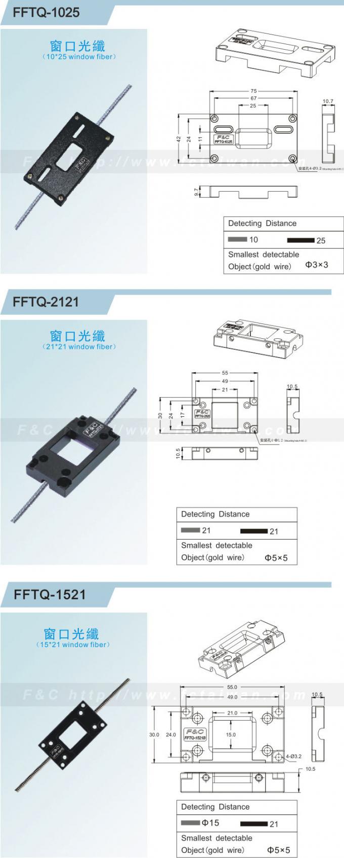 objeto que cae reflexivo del Por-haz del sensor de la fibra óptica de la ventana de 120m m que cuenta el sensor