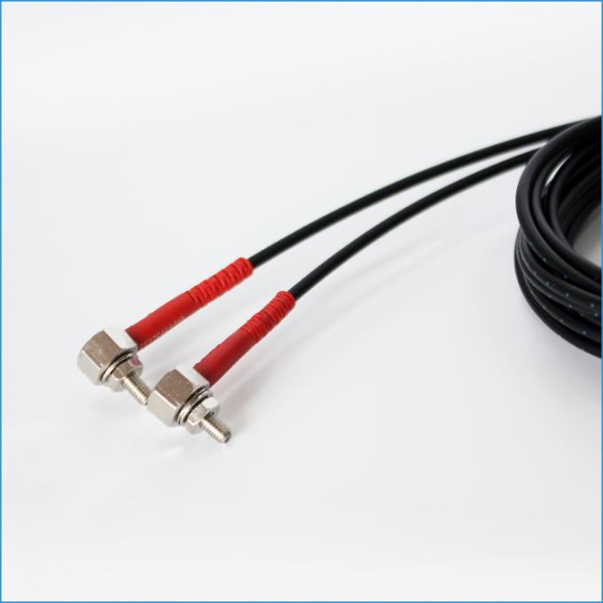 Fibras ópticas de detección del sensor 50m m de la fibra óptica del Por-haz M4 de 90 grados