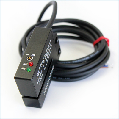 sensor óptico de la etiqueta de la bifurcación de los alambres de 12-24VDC NPN NO.NC 4 con Potentionmeter