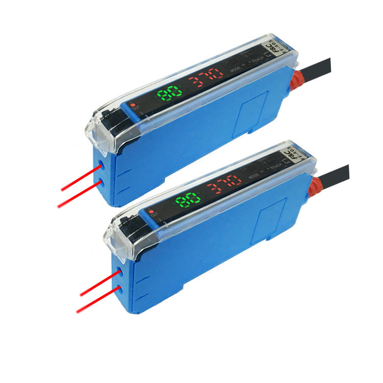 Sensor de alta velocidad de la fibra óptica de la posición de 12V DC Digital con las fibras ópticas